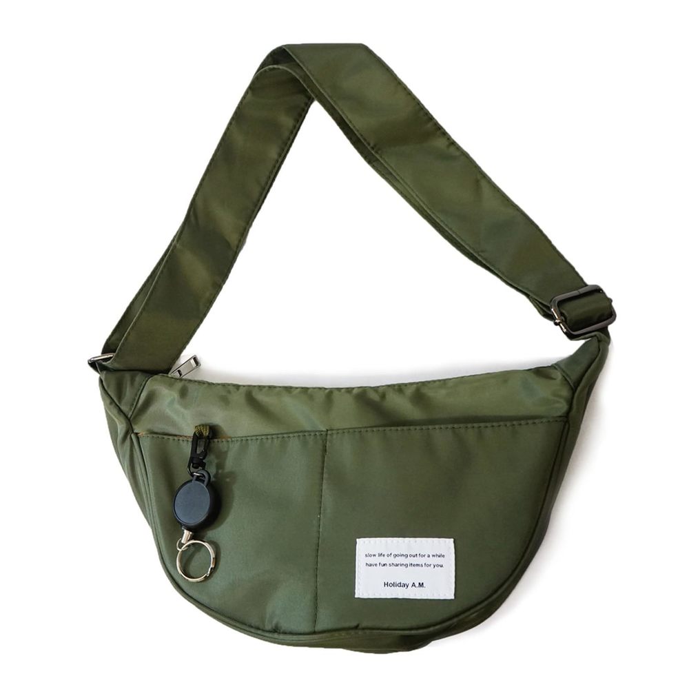 Mens Crossover Body Bag Crossbody Crescent Bag Hobo Sling Half Moon C :]